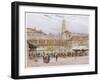 Market Day in Split (Now in Croatia) on the Dalmatian Coast-Walter Tyndale-Framed Art Print