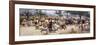 Market Day, Near Rome-Cesare Tiratelli-Framed Premium Giclee Print