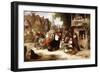 Market Day, the Arrival of the Hippodrome-George Bernard O'neill-Framed Giclee Print