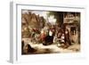 Market Day, the Arrival of the Hippodrome-George Bernard O'neill-Framed Giclee Print