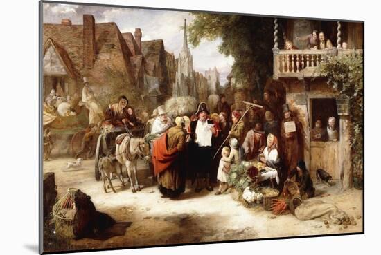 Market Day, the Arrival of the Hippodrome-George Bernard O'neill-Mounted Giclee Print