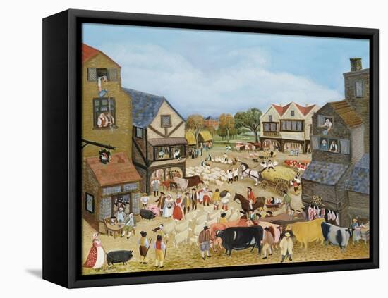 Market Day-Margaret Loxton-Framed Stretched Canvas