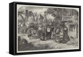 Market-Day-George Bernard O'neill-Framed Stretched Canvas