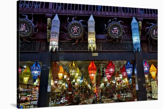 Market Evening Light Huangshan, China-Darrell Gulin-Stretched Canvas
