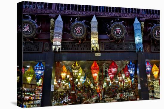 Market Evening Light Huangshan, China-Darrell Gulin-Stretched Canvas