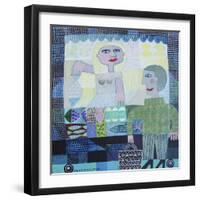 Market - Fish Stall-Hilke Macintyre-Framed Giclee Print