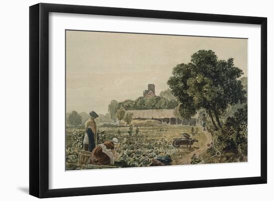 Market Garden at Chelsea-George The Younger Barret-Framed Giclee Print