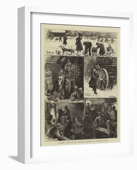 Market Gardening, a Winter's Journey to Covent Garden-William Bazett Murray-Framed Giclee Print