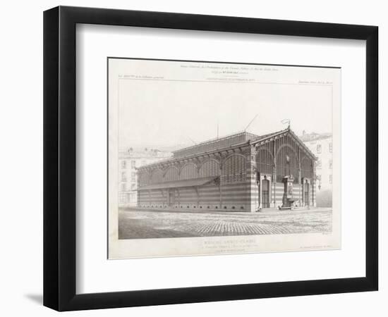 Market, Grenoble-null-Framed Art Print