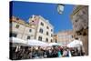 Market, Gunduliceeva Poljana, Dubrovnik, Dalmatia, Croatia, Europe-Frank Fell-Stretched Canvas