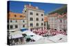 Market, Gunduliceeva Poljana, Dubrovnik, Dalmatia, Croatia, Europe-Frank Fell-Stretched Canvas