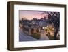 Market Hall and Cotswold Stone Cottages on High Street, Chipping Campden, Cotswolds-Stuart Black-Framed Photographic Print