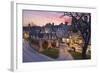 Market Hall and Cotswold Stone Cottages on High Street, Chipping Campden, Cotswolds-Stuart Black-Framed Photographic Print