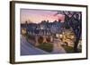 Market Hall and Cotswold Stone Cottages on High Street, Chipping Campden, Cotswolds-Stuart Black-Framed Photographic Print