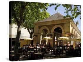 Market Hall, Lalinde, Dordogne, France. Europe-Peter Richardson-Stretched Canvas