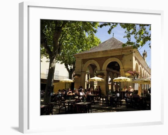 Market Hall, Lalinde, Dordogne, France. Europe-Peter Richardson-Framed Photographic Print