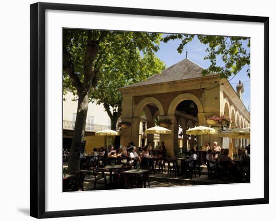 Market Hall, Lalinde, Dordogne, France. Europe-Peter Richardson-Framed Photographic Print