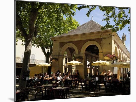 Market Hall, Lalinde, Dordogne, France. Europe-Peter Richardson-Mounted Photographic Print