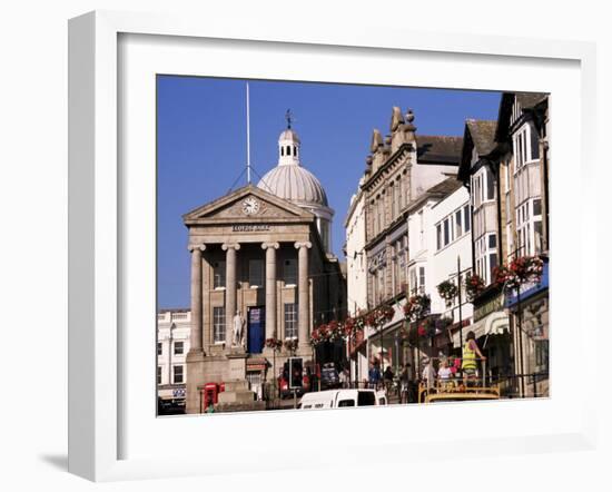 Market House Dating from 1838, Market Jew Street, Penzance, Cornwall, England-Ken Gillham-Framed Photographic Print