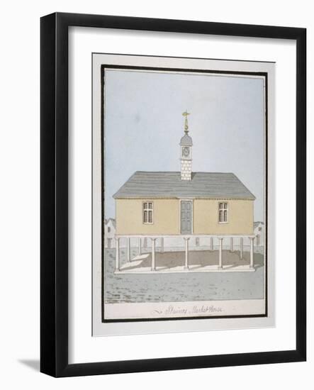 Market House in the Market Square, Staines, Surrey, C1820-John Oldfield-Framed Giclee Print