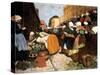 Market in Brest, 1899-Fernand Piet-Stretched Canvas