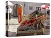 Market in Dubrovnik, Dalmatia, Croatia-Joern Simensen-Stretched Canvas