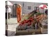 Market in Dubrovnik, Dalmatia, Croatia-Joern Simensen-Stretched Canvas