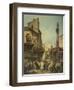 Market in Florence-Giuseppe Moricci-Framed Giclee Print