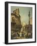 Market in Florence-Giuseppe Moricci-Framed Giclee Print