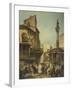 Market in Florence-Giuseppe Moricci-Framed Giclee Print