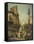 Market in Florence-Giuseppe Moricci-Framed Stretched Canvas