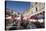 Market in Gundulic's Square, Dubrovnik, Croatia, Europe-John Miller-Stretched Canvas