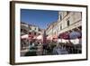 Market in Gundulic's Square, Dubrovnik, Croatia, Europe-John Miller-Framed Photographic Print