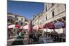 Market in Gundulic's Square, Dubrovnik, Croatia, Europe-John Miller-Mounted Photographic Print