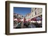 Market in Gundulic's Square, Dubrovnik, Croatia, Europe-John Miller-Framed Photographic Print