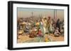 Market in Lower Egypt-Leopold Karl Muller-Framed Giclee Print