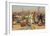 Market in Lower Egypt-Leopold Karl Muller-Framed Giclee Print