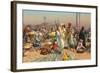 Market in Lower Egypt-Leopold Karl Muller-Framed Premium Giclee Print