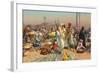 Market in Lower Egypt-Leopold Karl Muller-Framed Giclee Print