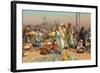 Market in Lower Egypt-Leopold Karl Muller-Framed Giclee Print