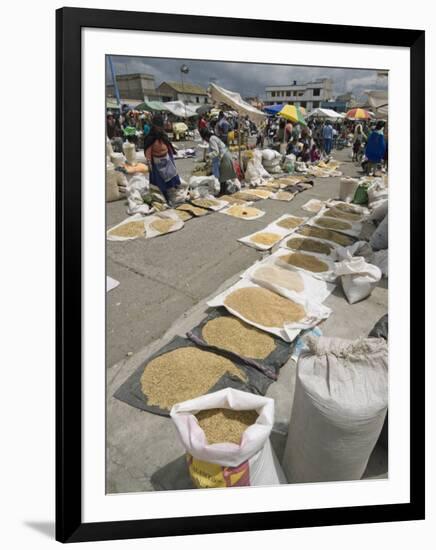 Market in Saquisili, North of Latacunga, Cotopaxi Province, Central Highlands, Ecuador-Robert Francis-Framed Photographic Print