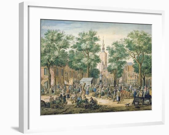 Market in the Hague, 1769-Paulus Constantin La Fargue-Framed Giclee Print