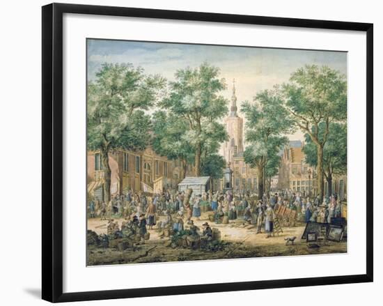 Market in the Hague, 1769-Paulus Constantin La Fargue-Framed Giclee Print