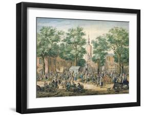 Market in the Hague, 1769-Paulus Constantin La Fargue-Framed Giclee Print