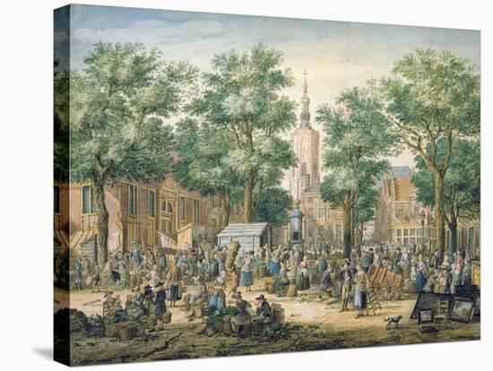 Market in the Hague, 1769-Paulus Constantin La Fargue-Stretched Canvas