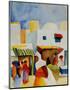 Market in Tunis I-Auguste Macke-Mounted Art Print