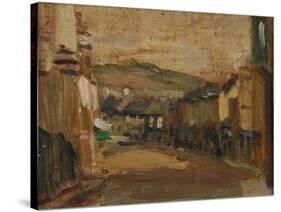 Market Jew Street-Norman Garstin-Stretched Canvas