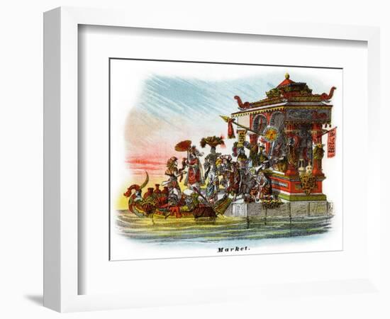 Market - Mardi Gras Parade Float Design-null-Framed Art Print