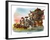 Market - Mardi Gras Parade Float Design-null-Framed Art Print