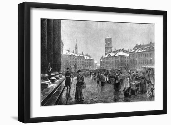 Market, Nytorv-Toni Petersen-Framed Art Print